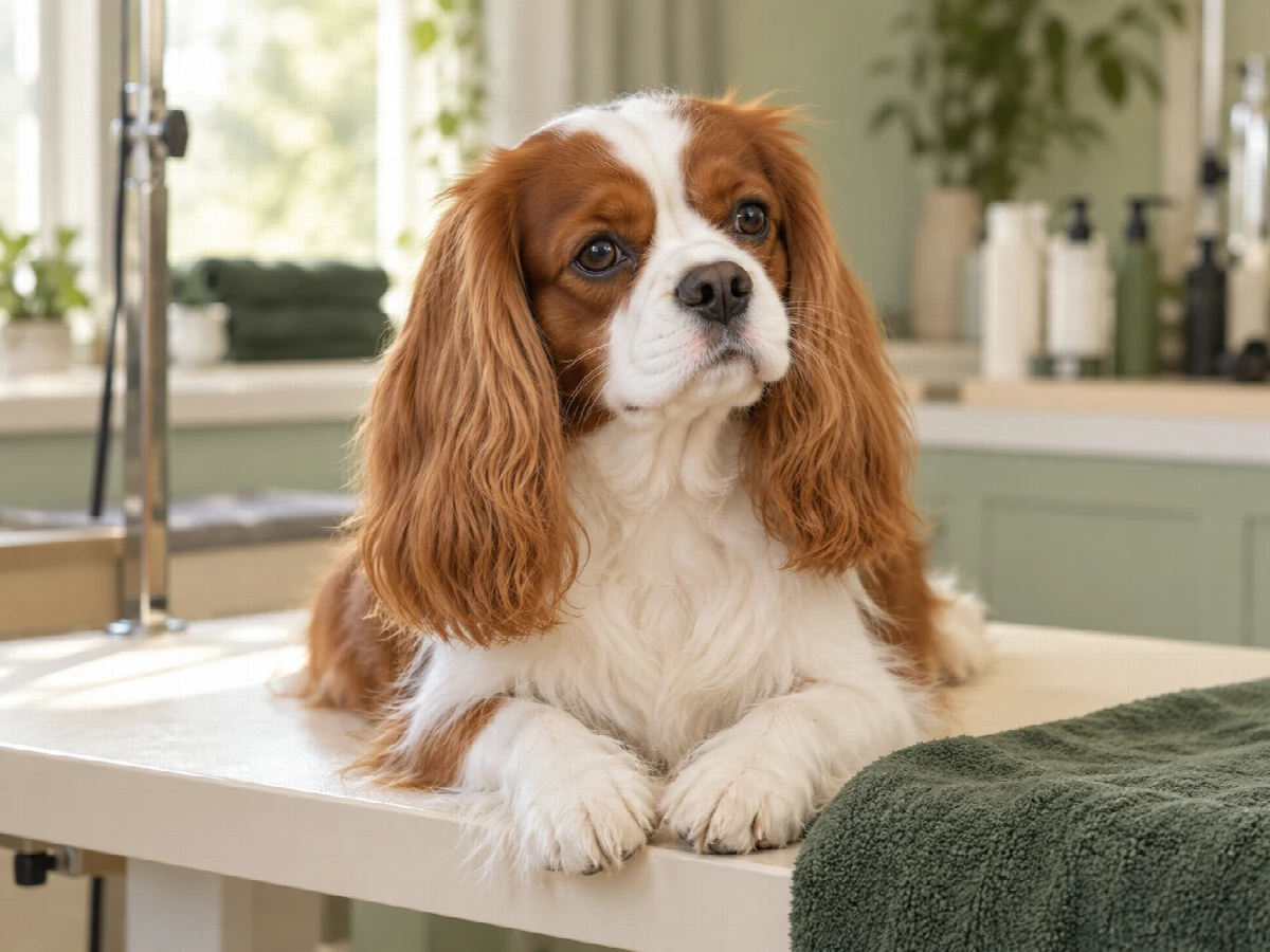 Doğal ışıkta bakımlı bir Spaniel